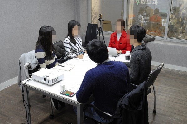 면접학원 컨설팅 모습